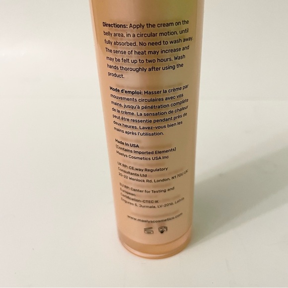 Maelys B-Flat Firming Belly Cream Cellulite Reduction 3.38 Fl oz - Picture 4 of 9